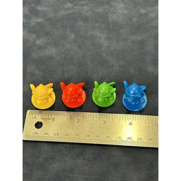 Mouse Trap 2005 Replacement Part 4 Mice Red Blue Green Yellow Token Piece Mover - Picture 2 of 3